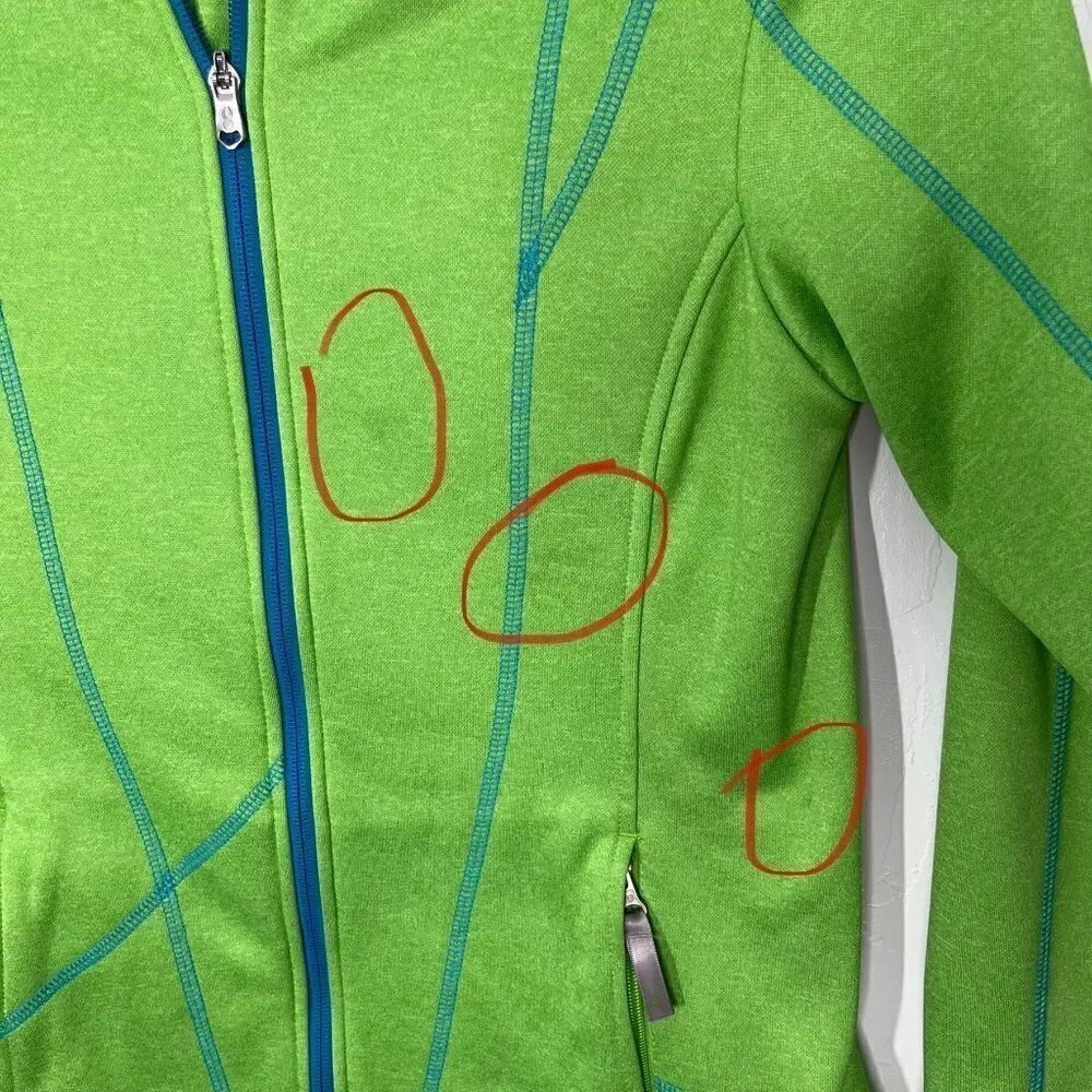 Spyder Full Zip Green Jacket Kids Size L. Girl / Boy